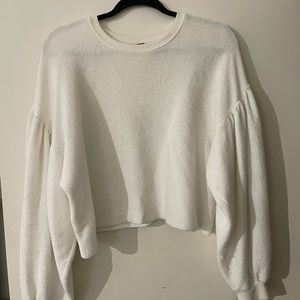 Free People Pillow Sleeve Cropped Shirt